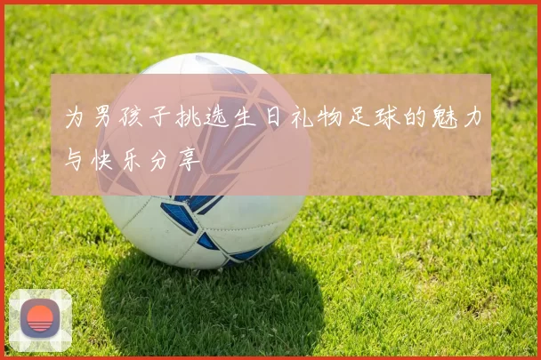 为男孩子挑选生日礼物足球的魅力与快乐分享